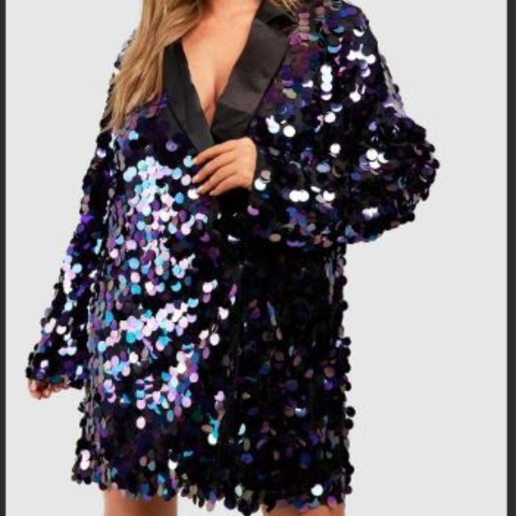 Boohoo Dresses & Skirts - Sequin Blazer Dress